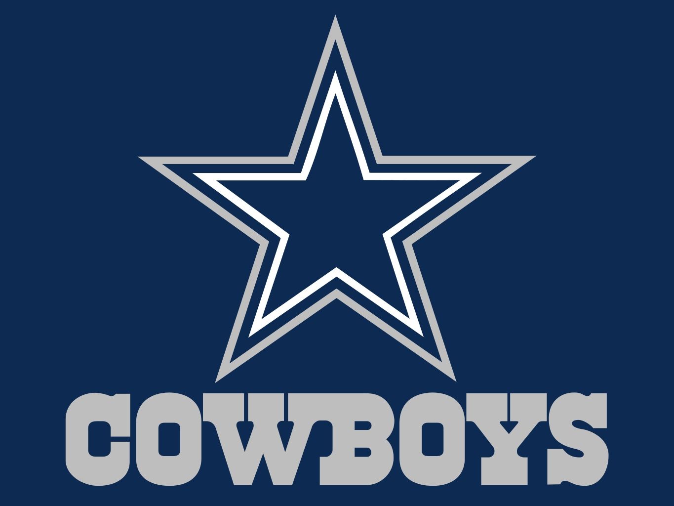 This is an image of the offical logo for the Dallas Cowboys American football team. 